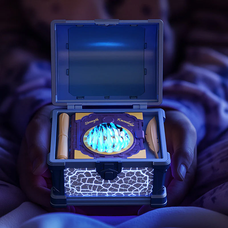 ✨【Treasure Chest Aurora Projection Night Light】✨