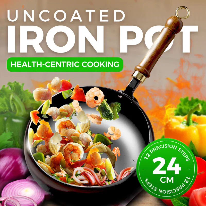 🚀50% OFF Today🍳Flash Sale🔥Professional-Grade Uncoated Iron Po⏳
