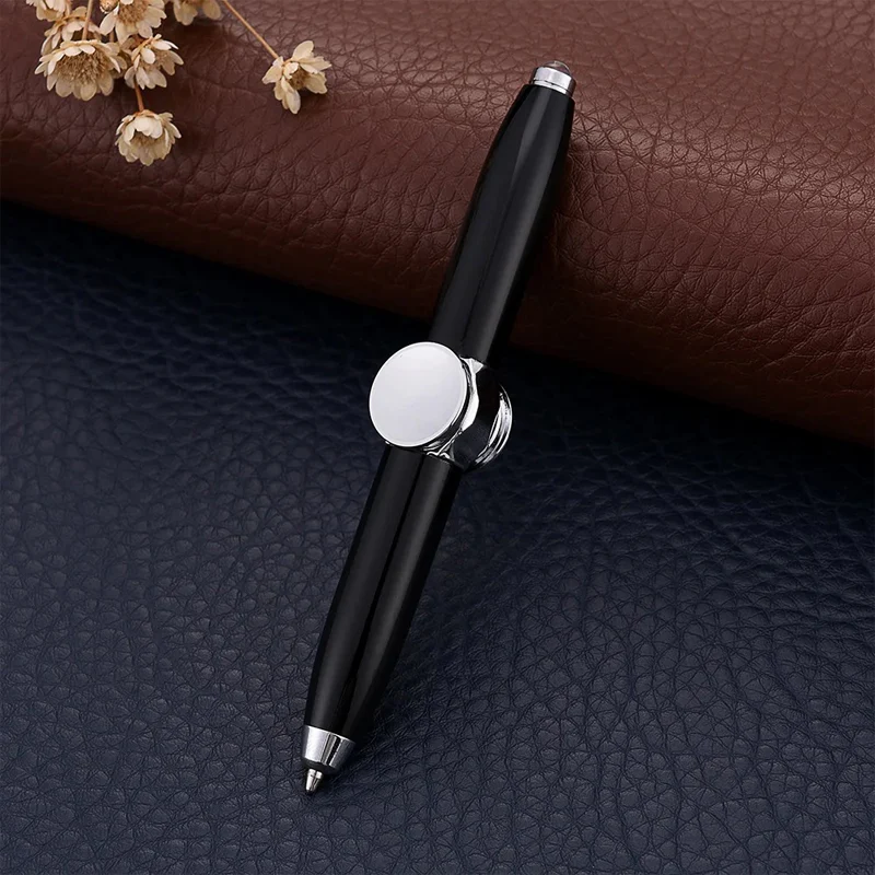 Anti-Stress Rotating Ballpoint Pen with LED