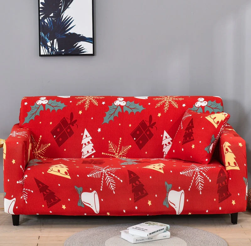 🛋️🎅🎄Christmas-Full-wrapped Universal Stretch Sofa Cover