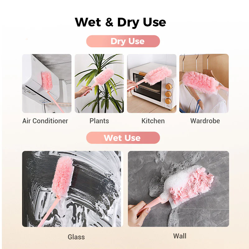 Folable & Washable Duster for Surface Cleaning
