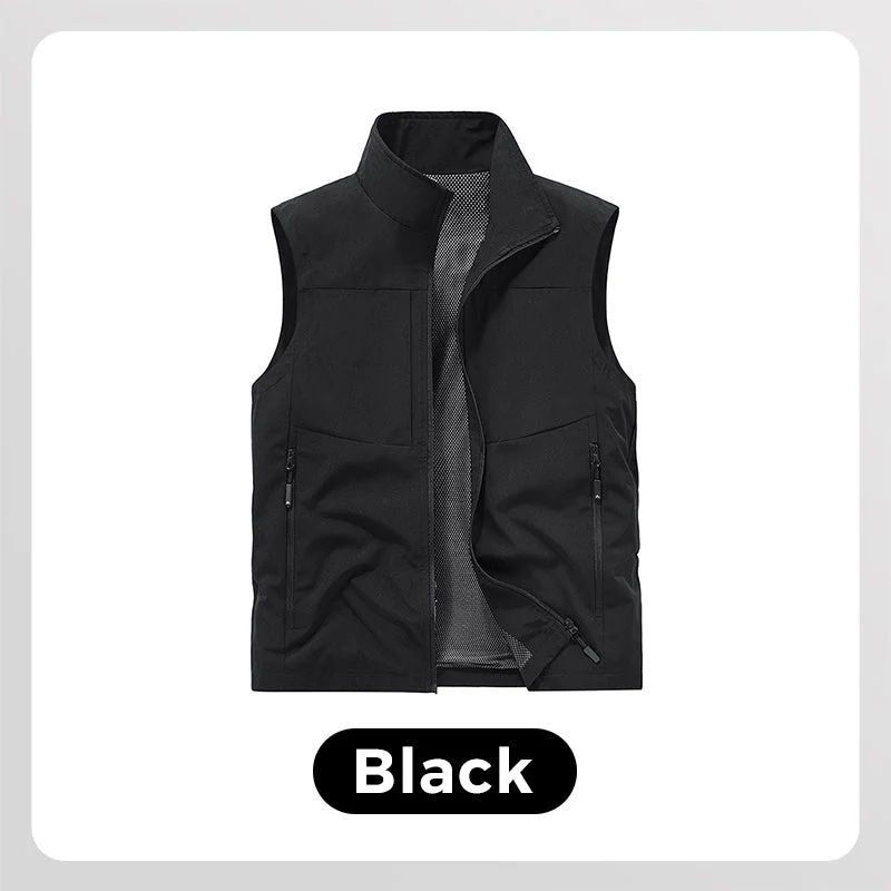 💥Men's waterproof outdoor multifunctional storage vest