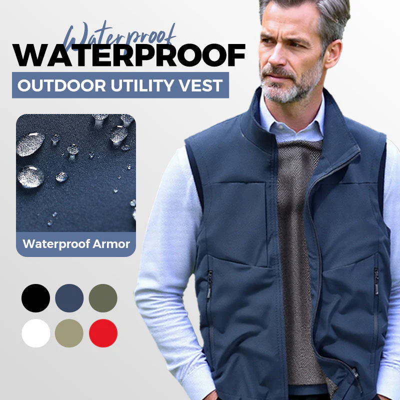 💥Men's waterproof outdoor multifunctional storage vest