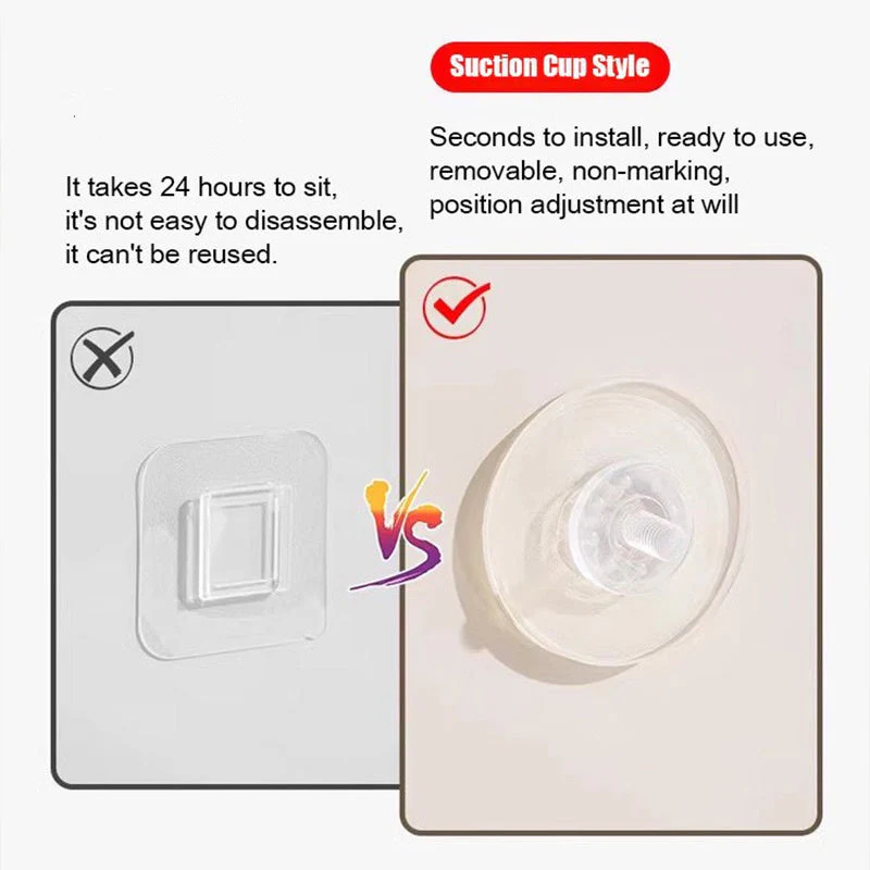 Wall-Mounted Soap Dish with Suction Cup & Flip-Top Lid