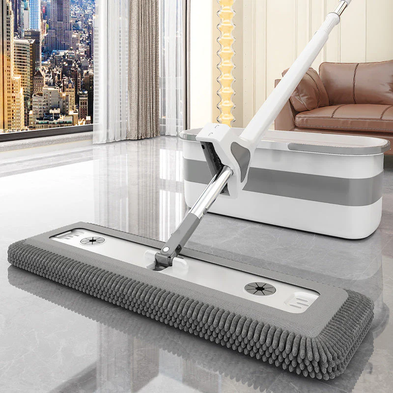 Hands-Free Self-Wringing Mop - Spin Dry Without Touting Dirty Water