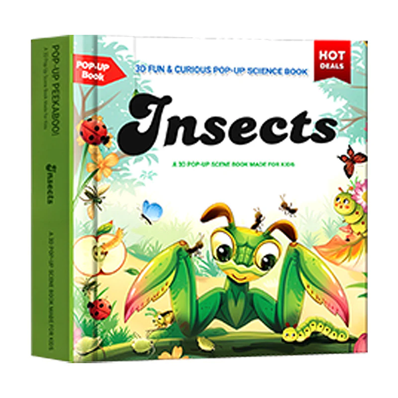 ✨【Kids' Interactive Animal-Themed 3D Pop-Up Books】✨