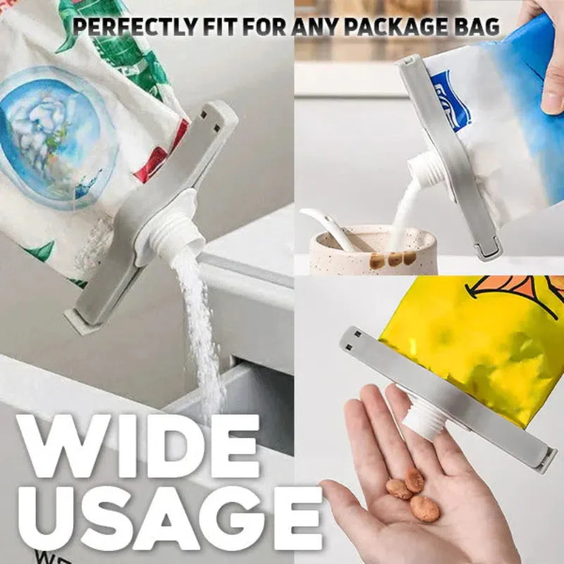 ✨Buy 2 get 8 free🔥Bag Sealing Clip with Pour Spout