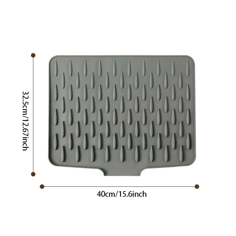 💥No-Spill Silicone Worktop Saver – Heat-Resistant & Non-Slip Mat for Drip-Free Drying💥