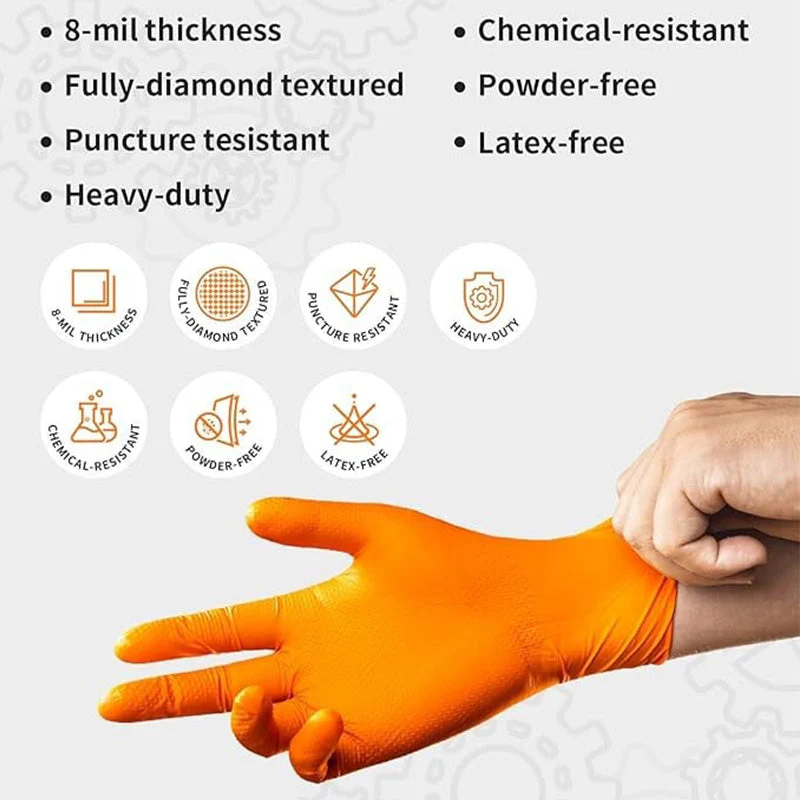 Super wear-resistant nitrile gloves 30 PCS