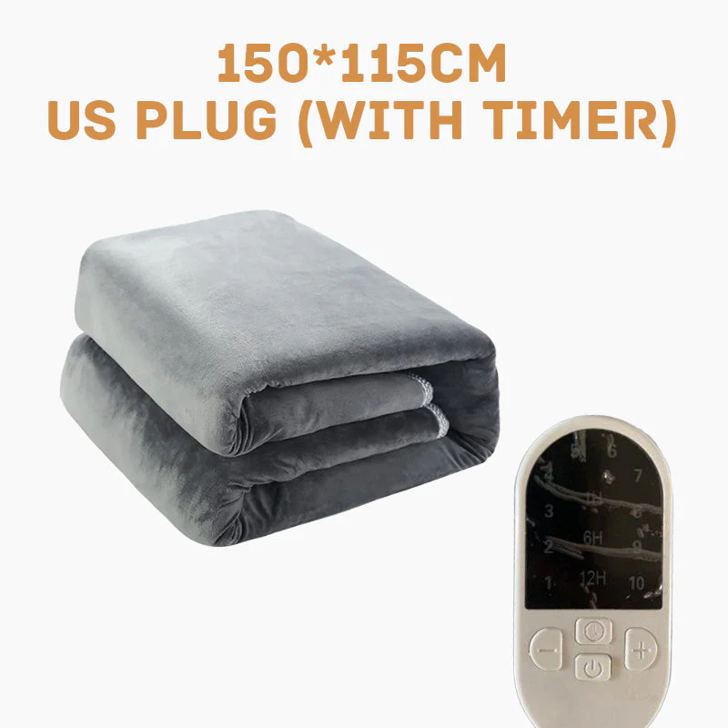 Ultra-Cozy Electric Heated Blanket with Timer
