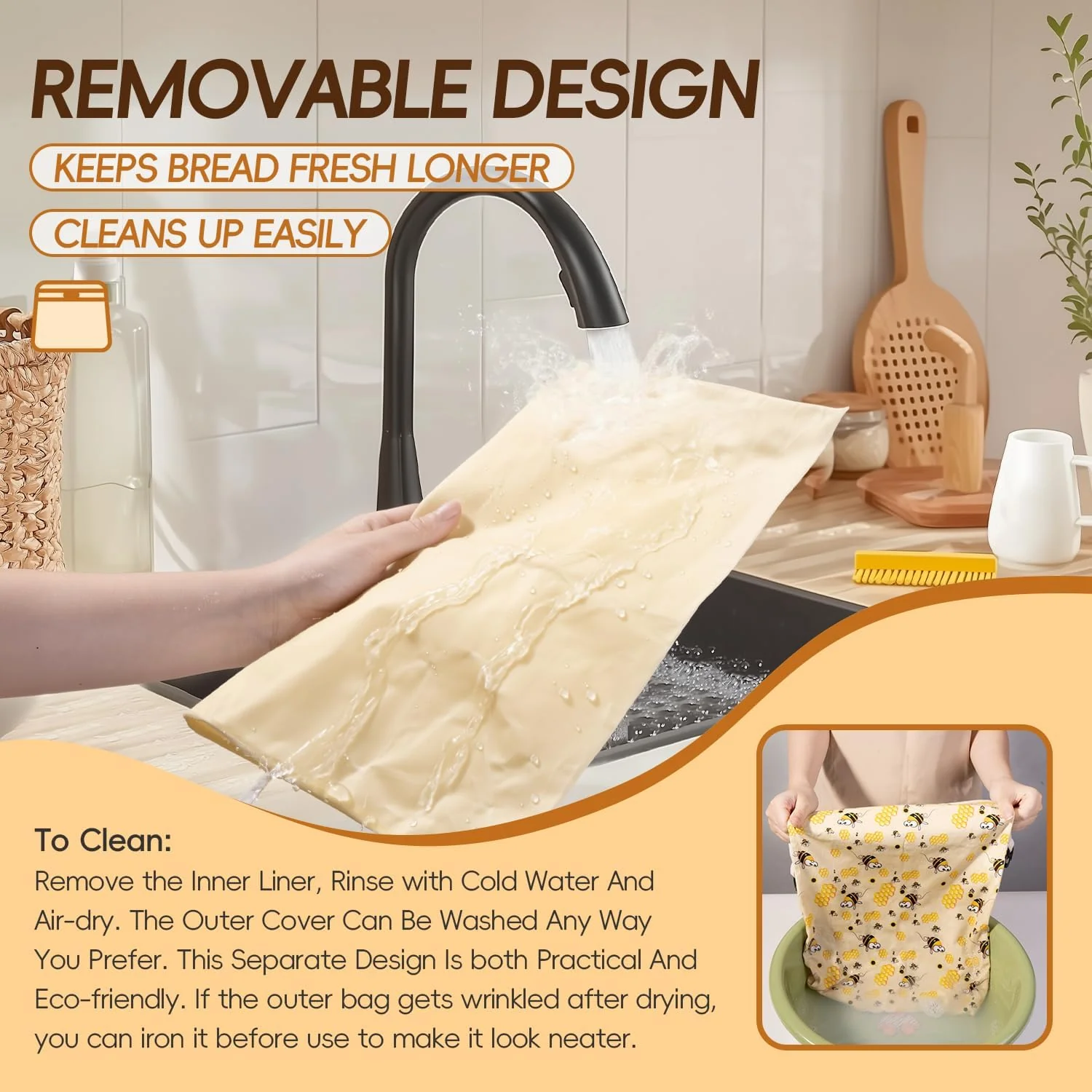 🍞🥐🥖🥯Beeswax Bread Bag for Homemade Sourdough🍯🐝