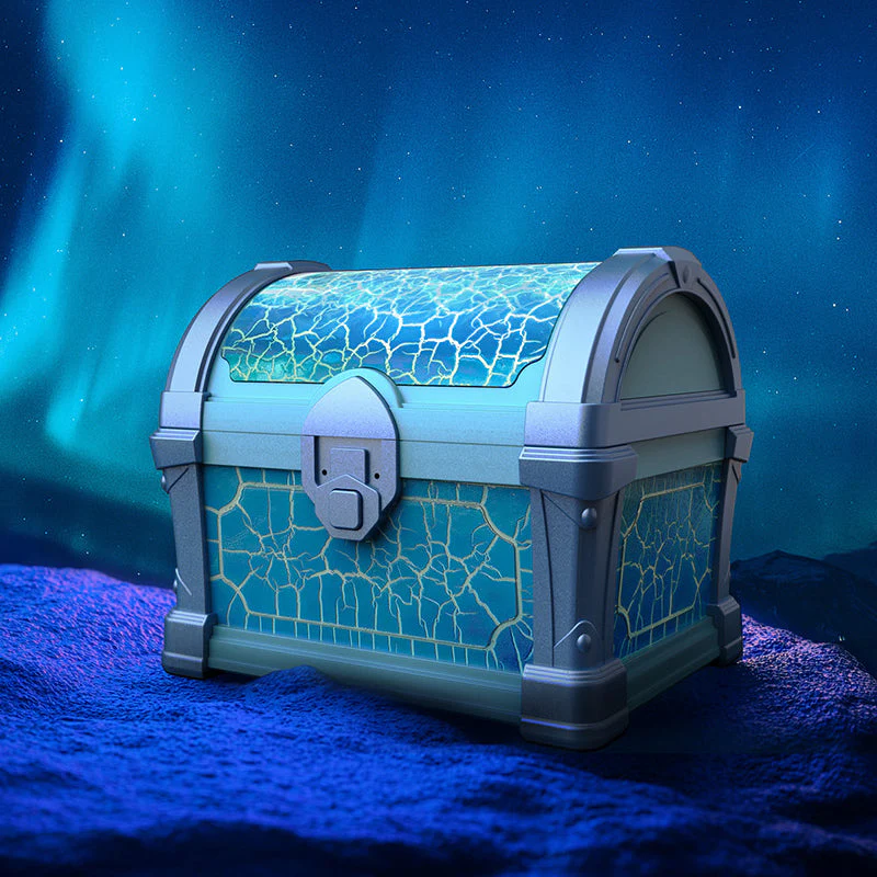 ✨【Treasure Chest Aurora Projection Night Light】✨