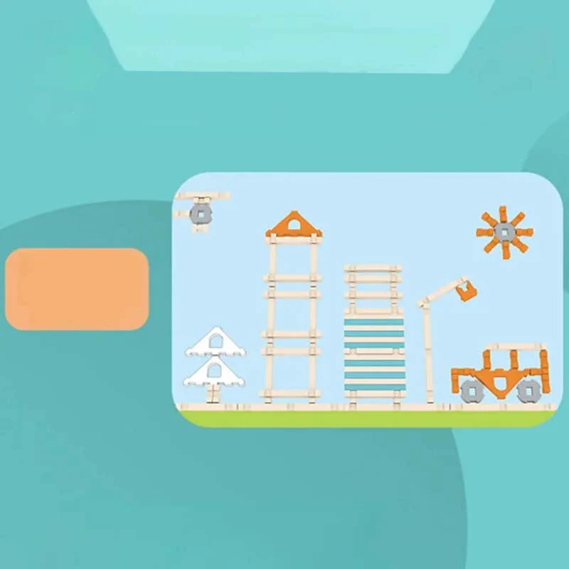 🧩  Educational Wooden Building Blocks - 108 PCS with Storage Bag for Creative STEM Learning & Fine Motor Skills 🏗️🎒