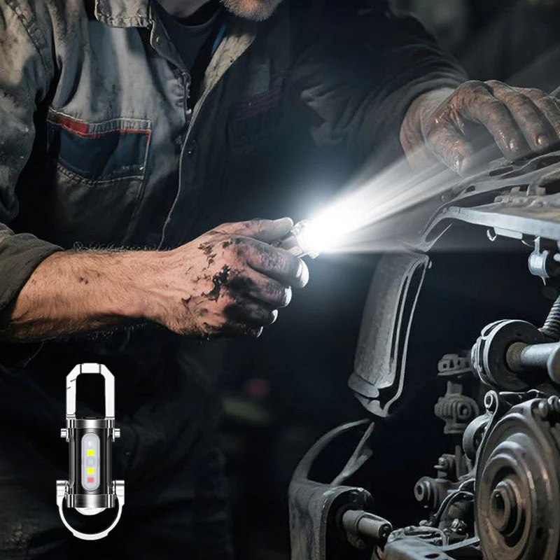 🔥Buy 1 gte 1 free🔥Portable Rechargeable Bright Keychain Flashlight