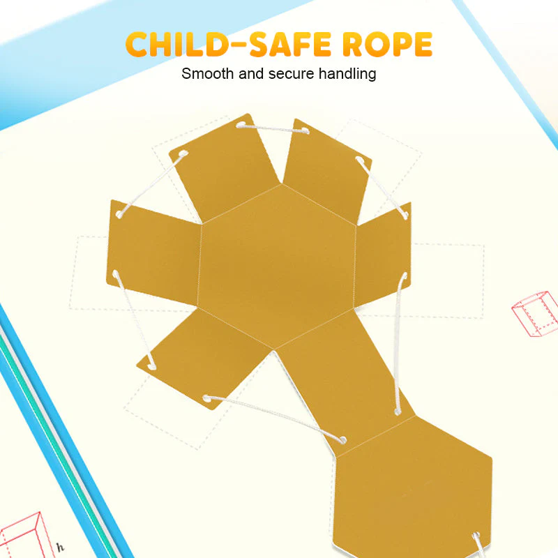 ⏰Last Day Promotion 50% OFF👶✨Pull String 3D Geometry Learning Book