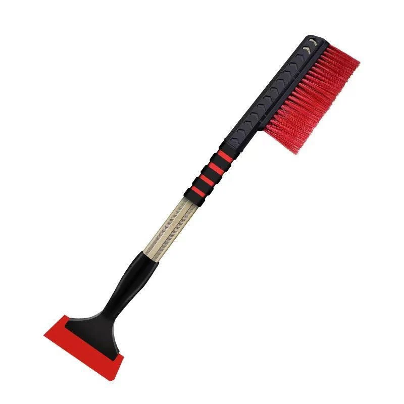 Dual Head Snow Broom with Ice Scraper for Car