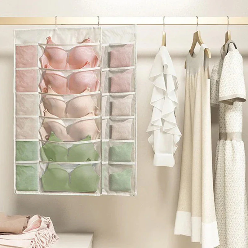 Double-Sided Storage Underwear Hanging Organizer
