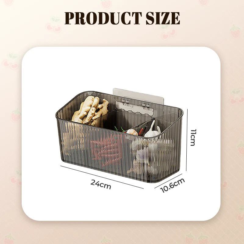 Wall-Mounted Clear Storage Organizer