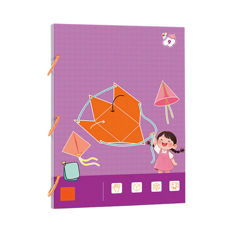 ⏰Last Day Promotion 50% OFF👶✨Pull String 3D Geometry Learning Book