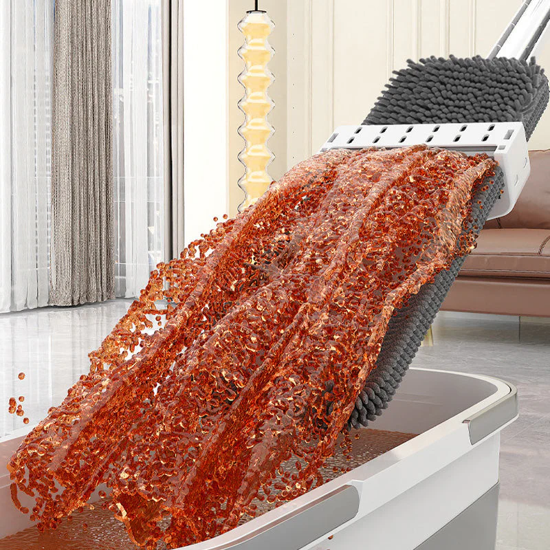 Hands-Free Self-Wringing Mop - Spin Dry Without Touting Dirty Water