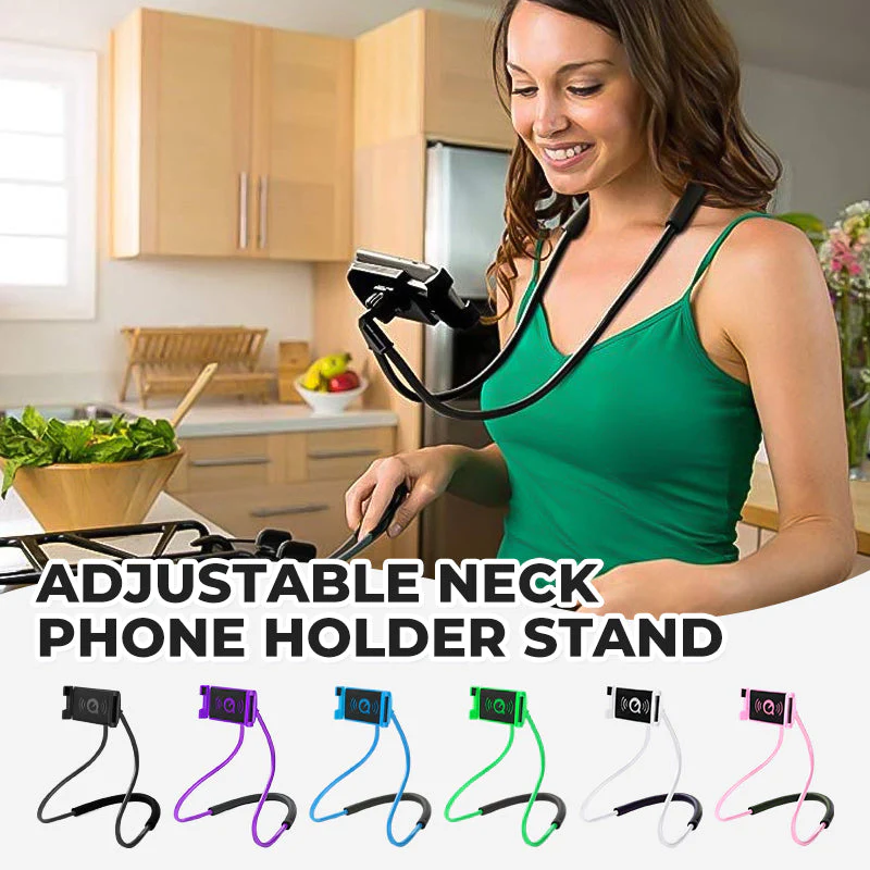 🔥Adjustable Neck Phone Holder