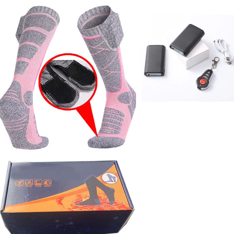 Washable Heated Socks with 4000mah Battery for Women & Men