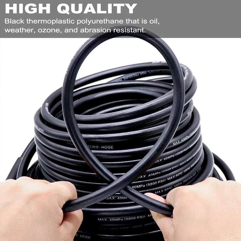 🚿 5800PSI Sewer Jetter Kit - High-Pressure Nozzle & Hose for Clogged Drains/Pipes, Compatible with Most Pressure Washers 🔧📦