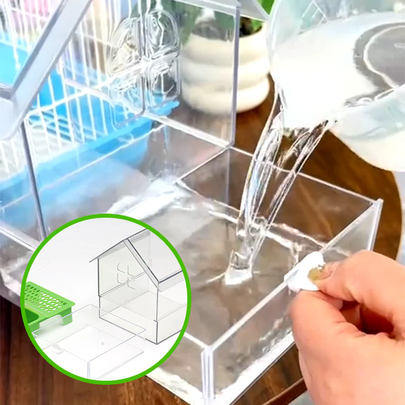 🎁HOT SALE(50% OFF)🔥Pull-Out External Parrot Feeder