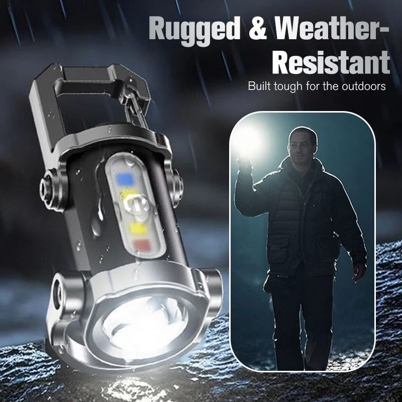 🔥Buy 1 gte 1 free🔥Portable Rechargeable Bright Keychain Flashlight