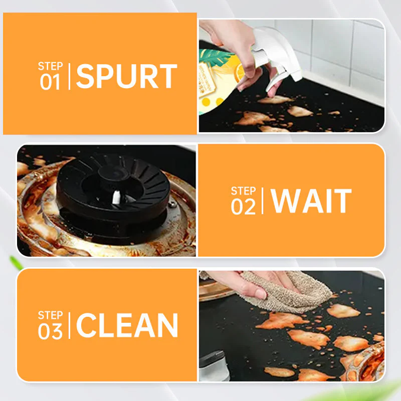 Orange-Scented Powerful Degreaser Spray for Kitchen