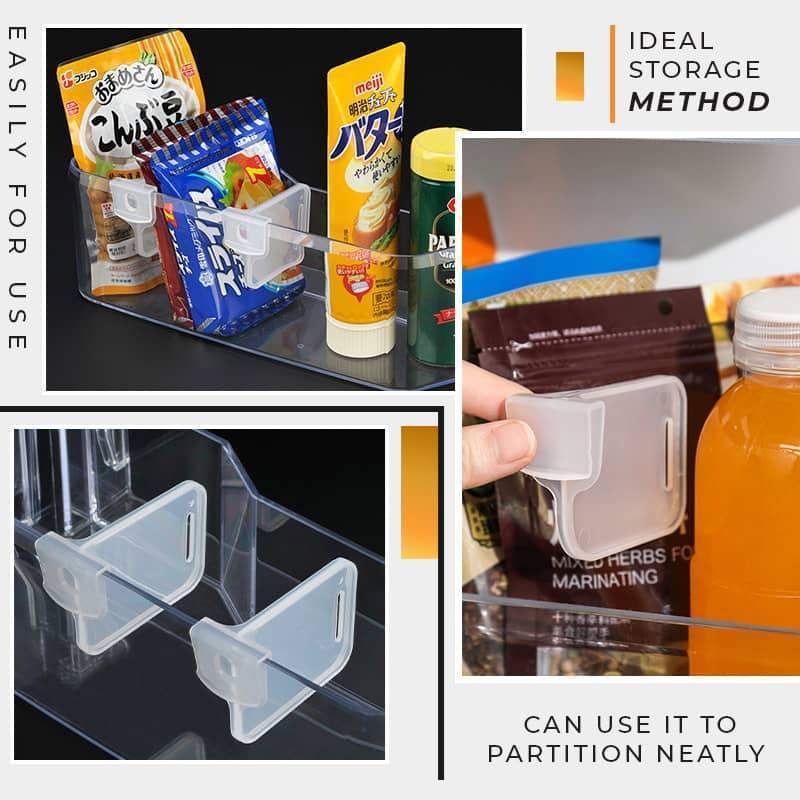 🔥 Limited time offer! Buy 3 get 5 free🎉Small Item Organizer Dividers - Refrigerator Shelf Dividers