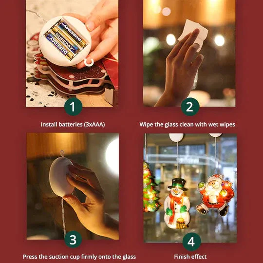 🎅Early Christmas Sale🎄Christmas Window Hanging Lights