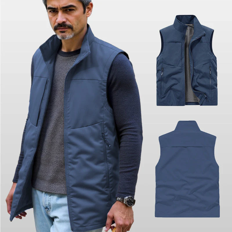 💥Men's waterproof outdoor multifunctional storage vest