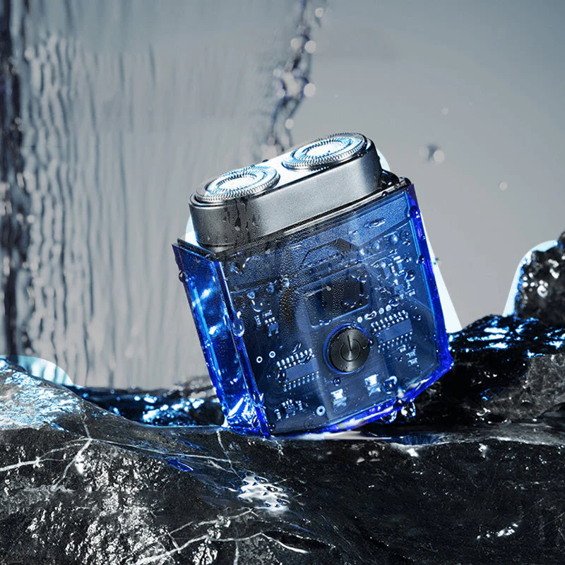 ✨2025 New Design🔥Transparent and Silent Mini Electric Shaver