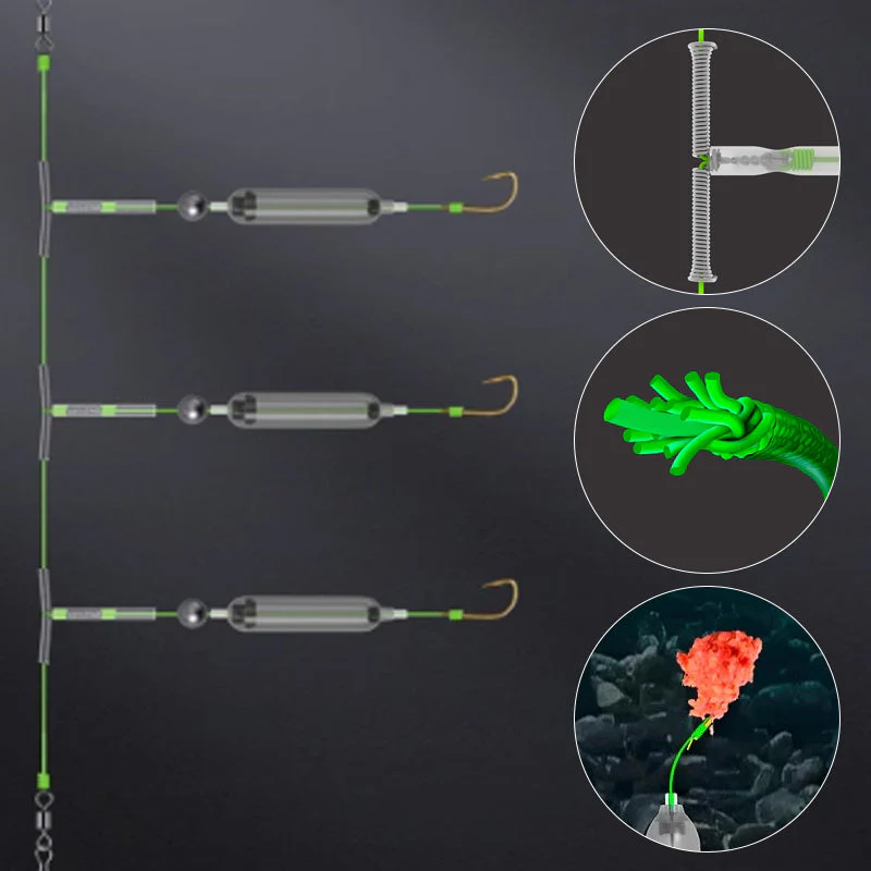 🔥3 Hooks Anti Drift Bottom Fishing Rig