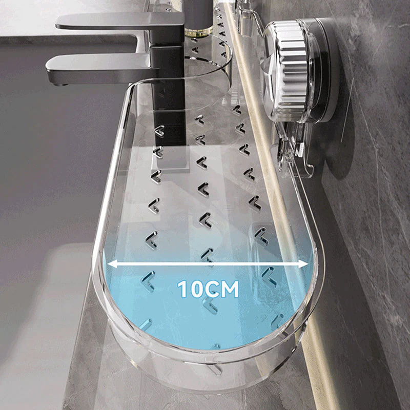 Multi-purpose organiser with suction cups for wall mounting without drilling