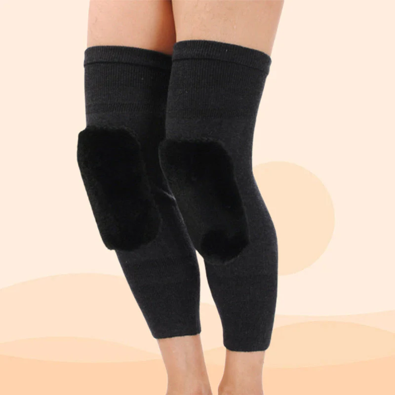 🔥2025 HOT SALE🔥Universal Cold Protection Thickened Faux Furred Knee Pads
