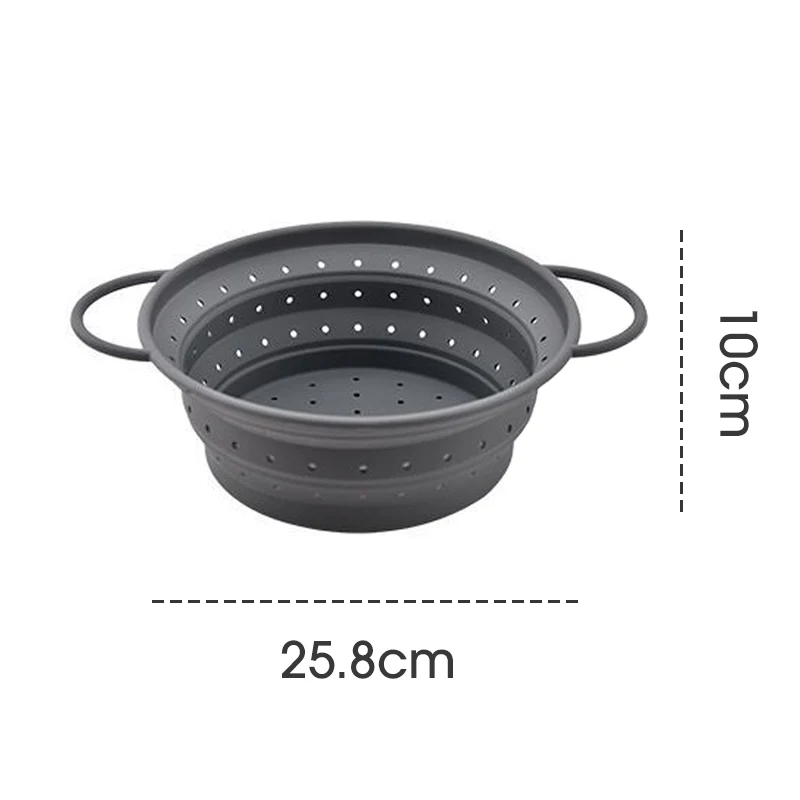 Silicone Foldable Draining Basket