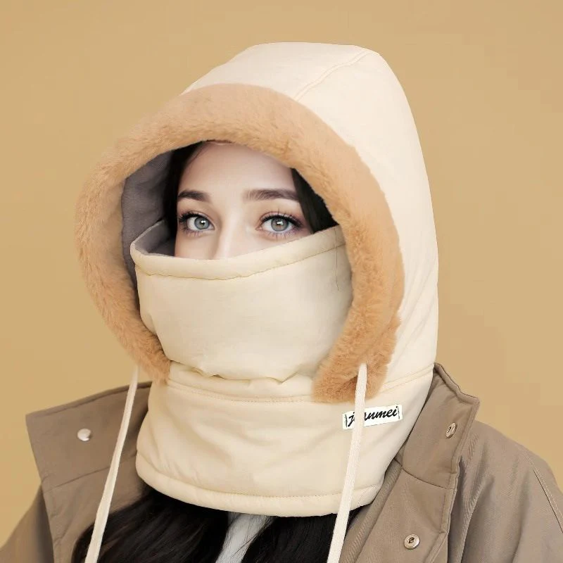 ☃️Plush-lined Thickened Thermal Hat with Face Mask for Men and Women