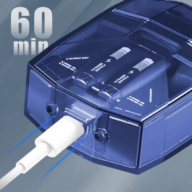 ✨2025 New Design🔥Transparent and Silent Mini Electric Shaver