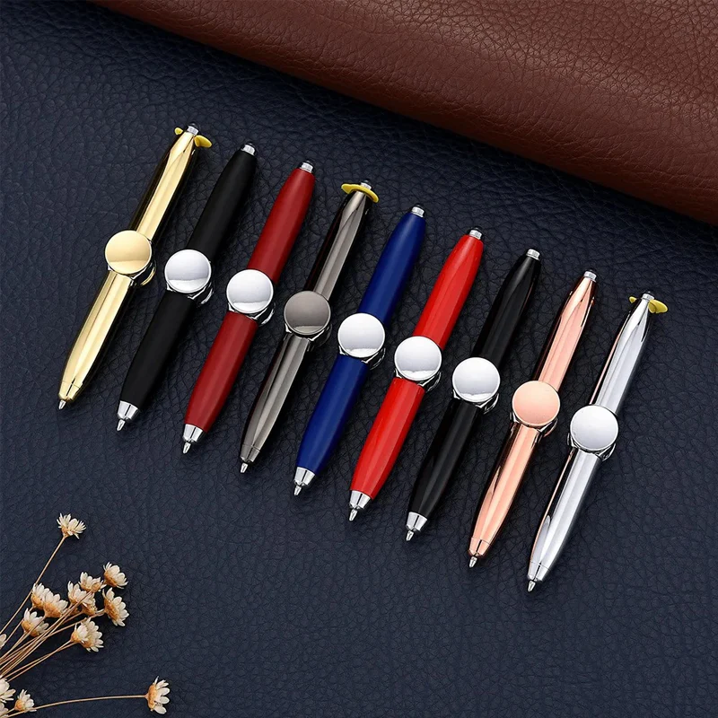 Anti-Stress Rotating Ballpoint Pen with LED