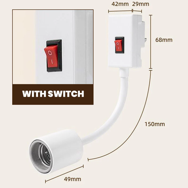 ✨【High Power Bath Light Socket with Switch】✨