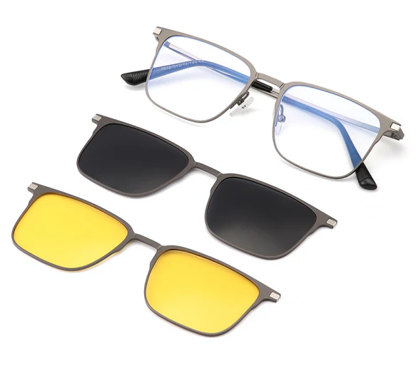 Men And Women 3 In 1 Magnetic Polarized Sunglasses