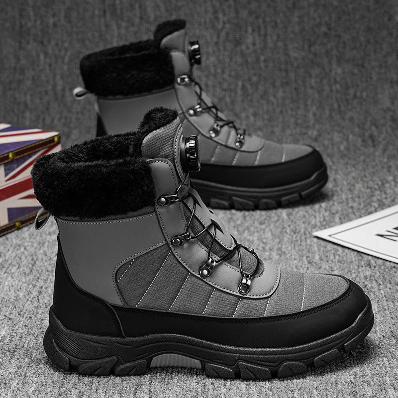 👢 Men’s Cozy Boots with Soft Faux Fur Lining - Water-Resistant & Thermal Insulated for Extreme Cold Weather ❄️🛡️