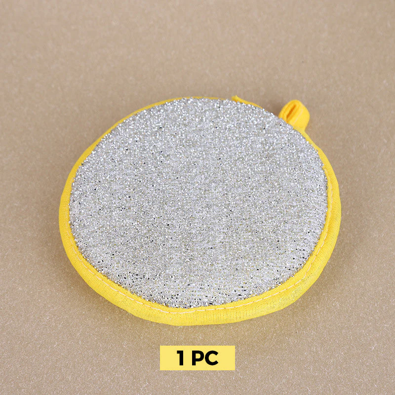Double-Sided Round Dishwashing Sponge