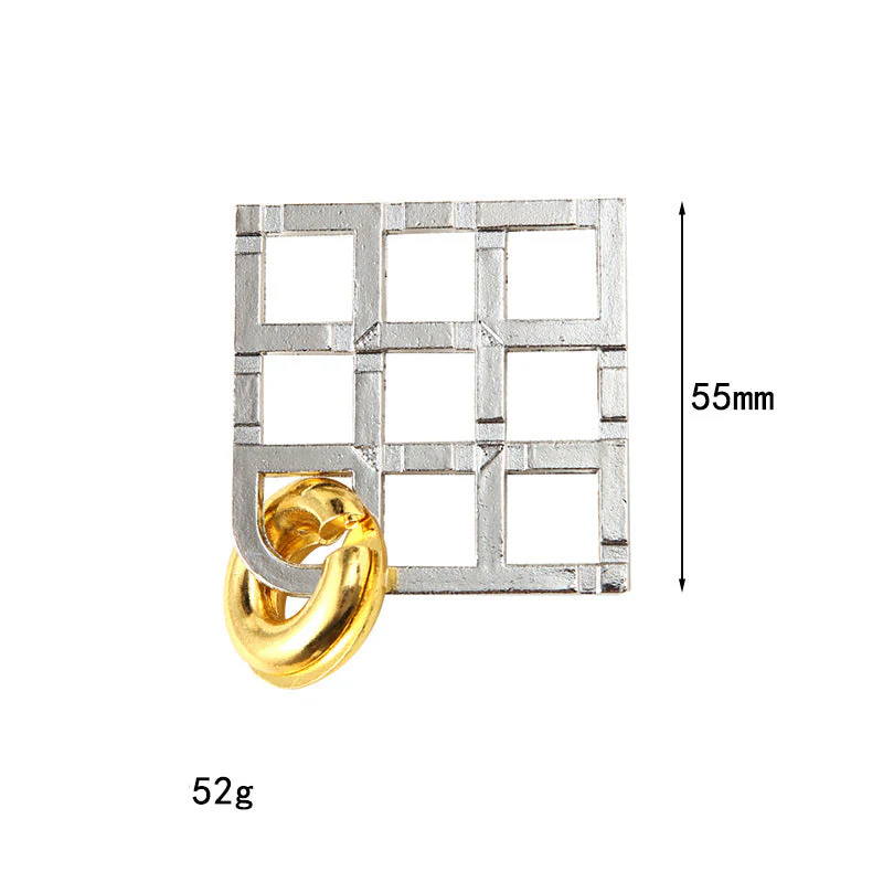 Metal Puzzle Brain Teaser IQ Test Toys Educational Mind Games Adults Child Rompecabezas Metalico Juegos De Ingenio Y Habilidad