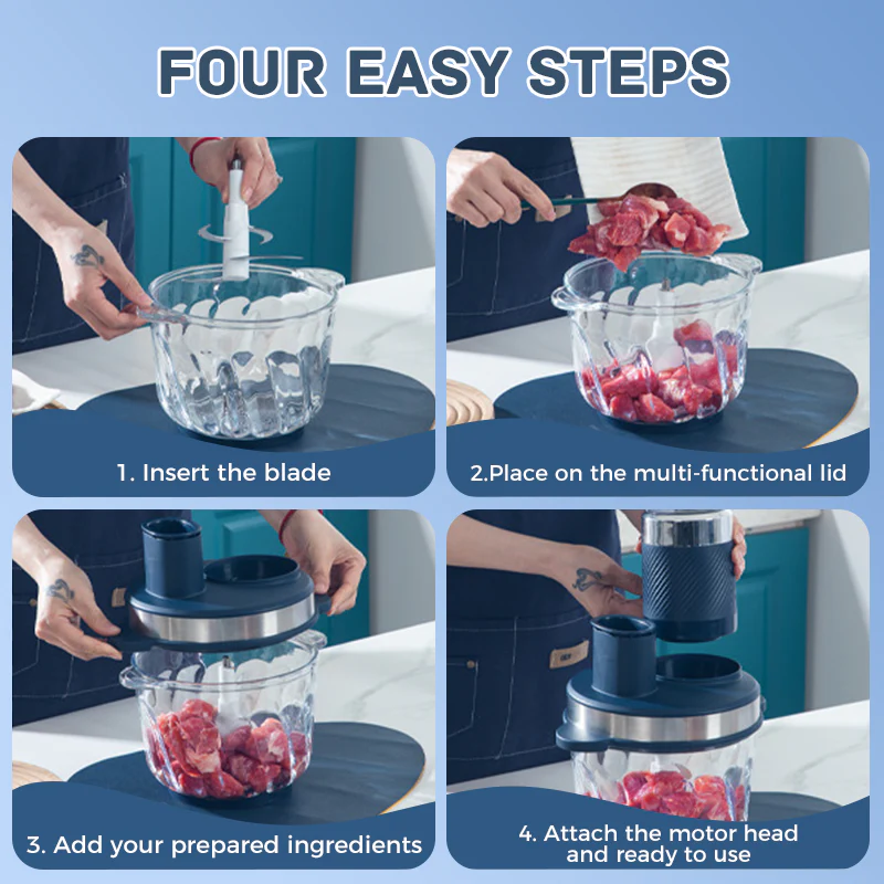 Multifunctional Stainless Steel Electric Food Grinder