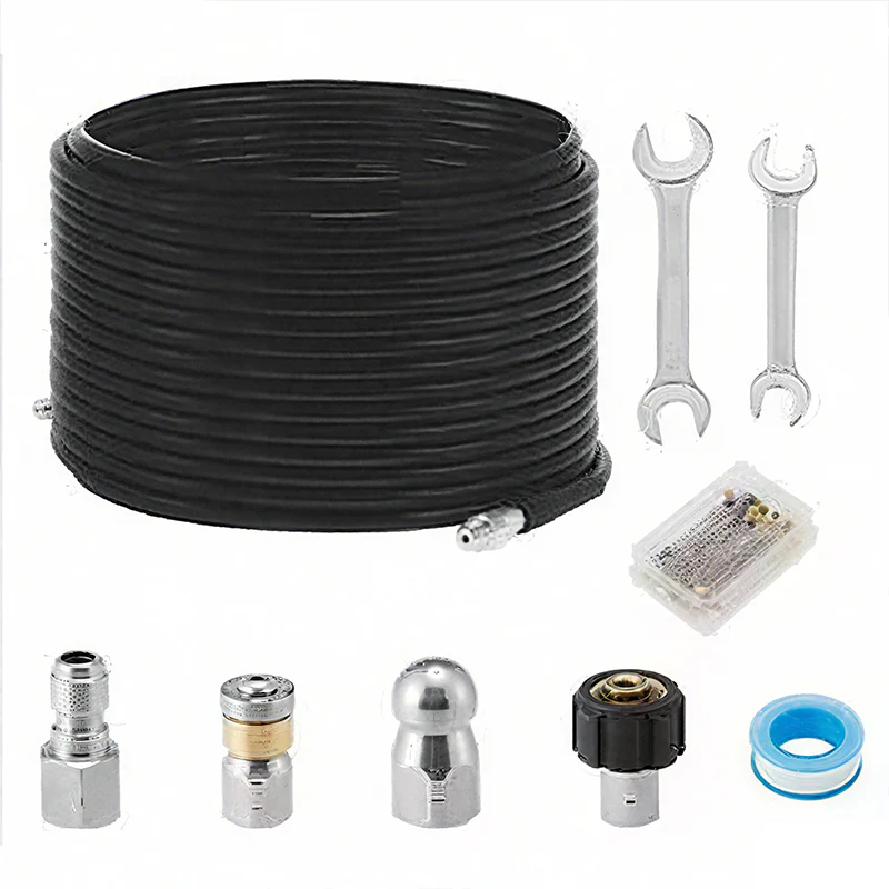 🚿 5800PSI Sewer Jetter Kit - High-Pressure Nozzle & Hose for Clogged Drains/Pipes, Compatible with Most Pressure Washers 🔧📦