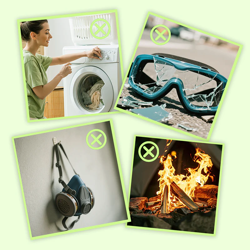 Multi-Purpose Outdoor Dustproof Poncho with Hood, Face Mask & Anti-Fog Goggles