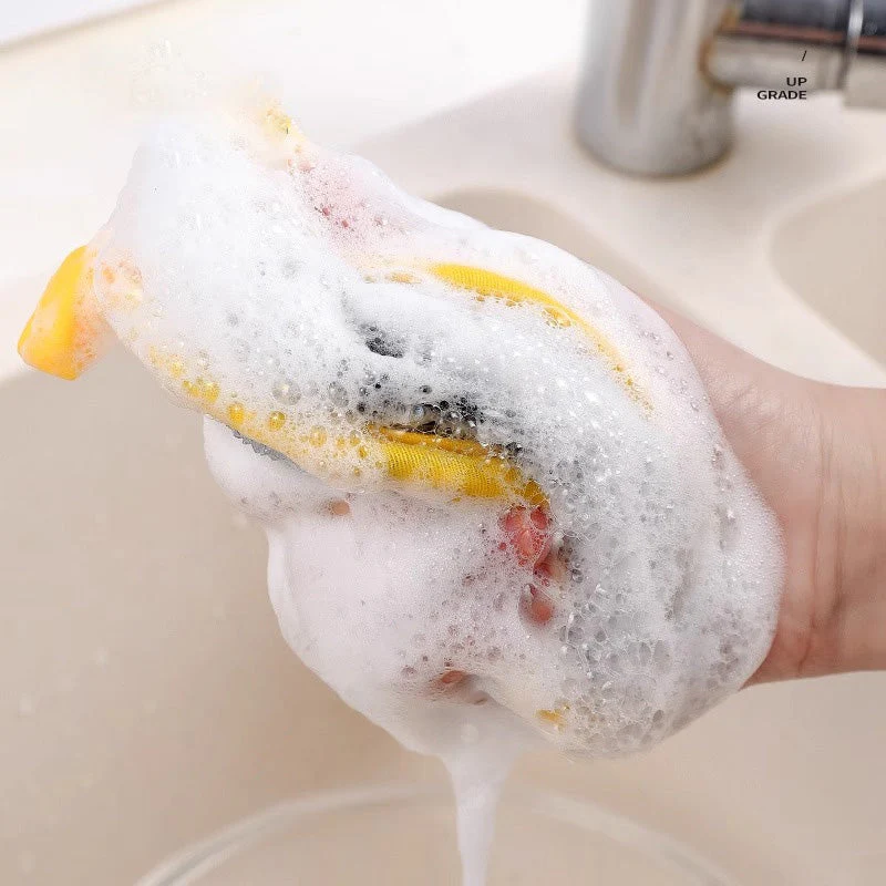 Double-Sided Round Dishwashing Sponge